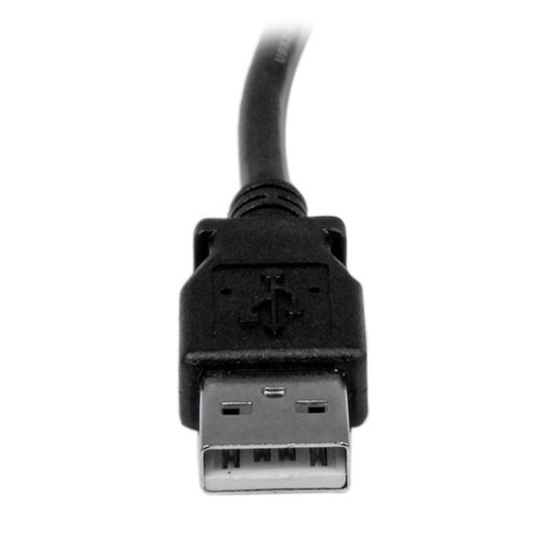 StarTech.com 2 m USB 2.0 A naar rechtshoekige B-kabel M/M