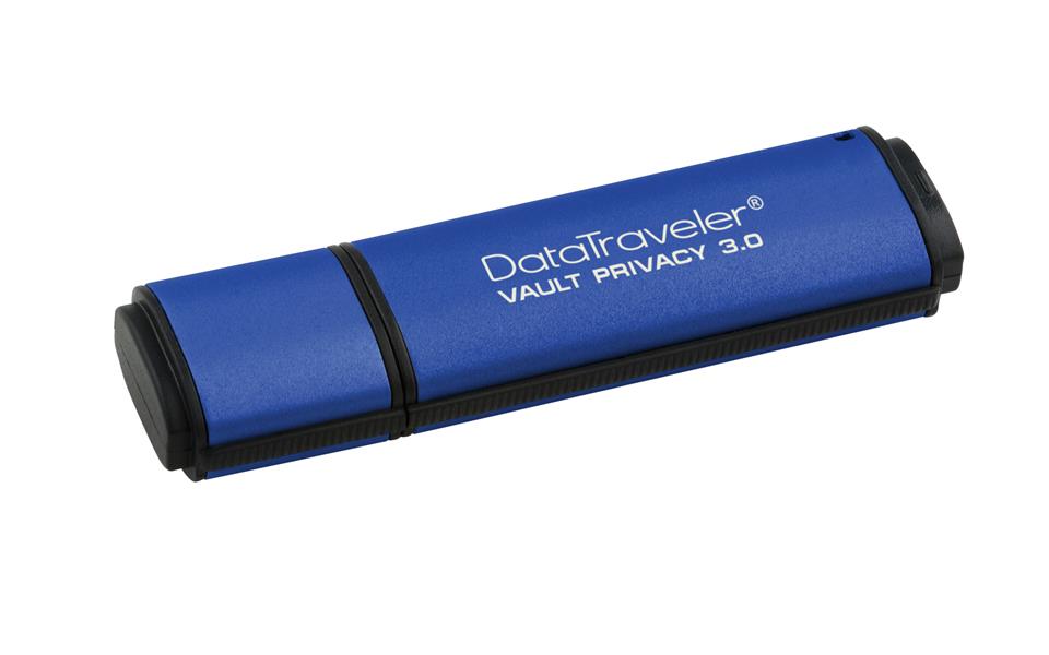 Kingston Technology DataTraveler Vault Privacy 3.0 8GB USB flash drive USB Type-A 3.2 Gen 1 (3.1 Gen 1) Blauw