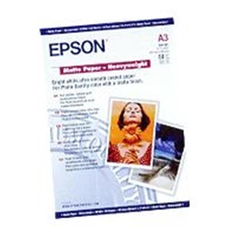 Epson Matte Paper Heavy Weight, DIN A3, 167g/m², 50 Vel