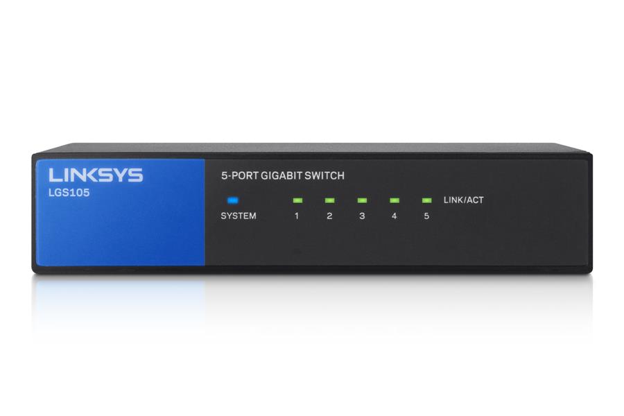 Linksys 5-poorts Gigabit - desktopswitch (LGS105)