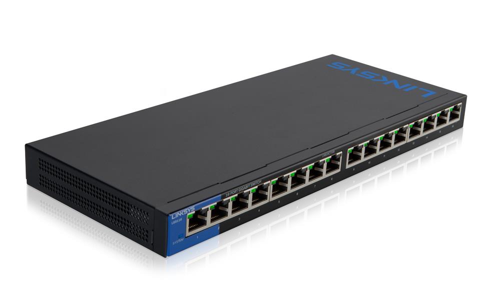 Linksys 16-poorts Gigabit - desktopswitch (LGS116)