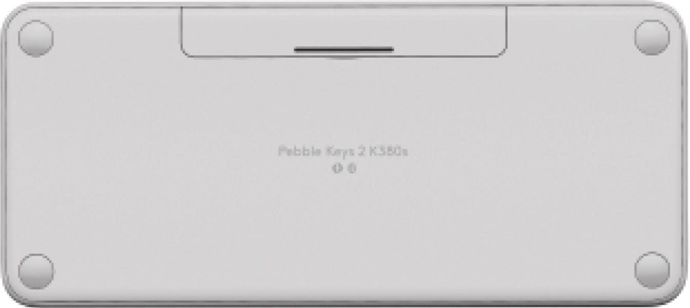 Logitech Pebble Keys 2 K380s toetsenbord RF-draadloos + Bluetooth QWERTZ Duits Wit