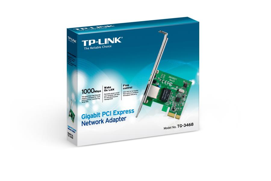TP-LINK TG-3468 netwerkkaart & -adapter Ethernet 2000 Mbit/s Intern