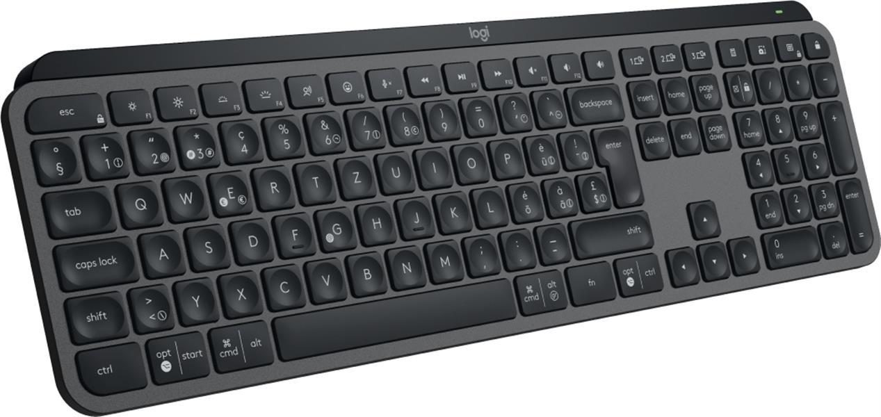 Logitech MX Keys S toetsenbord RF-draadloos + Bluetooth QWERTZ Zwitsers Grafiet