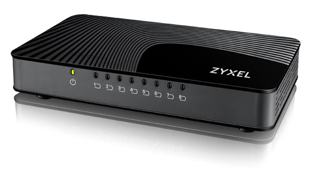 Zyxel GS-108S v2 Gigabit Ethernet (10/100/1000) Zwart
