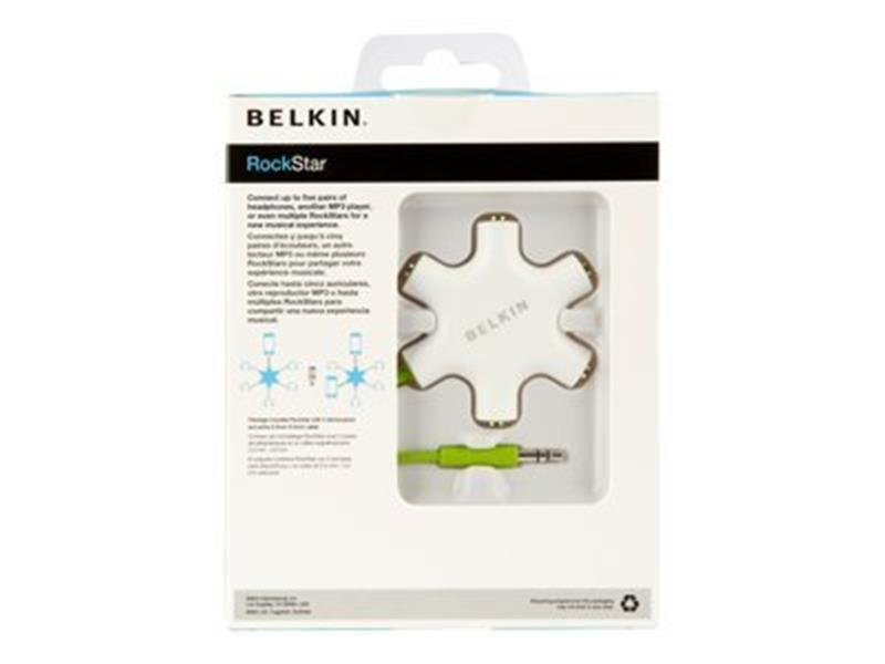 Belkin F8Z274BT audio-verdeler Groen, Wit