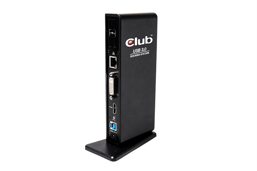 CLUB3D SenseVision USB3.0 Dual Display Docking Station