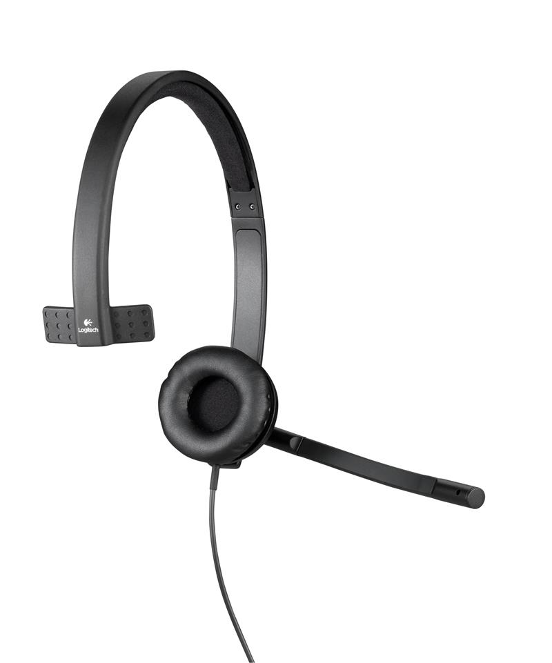 Logitech H570e hoofdtelefoon Hoofdband Monauraal Zwart