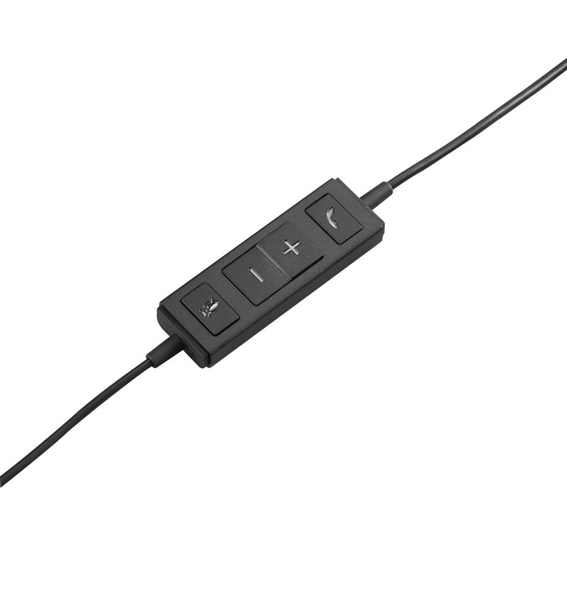 Logitech H570e hoofdtelefoon Hoofdband Monauraal Zwart