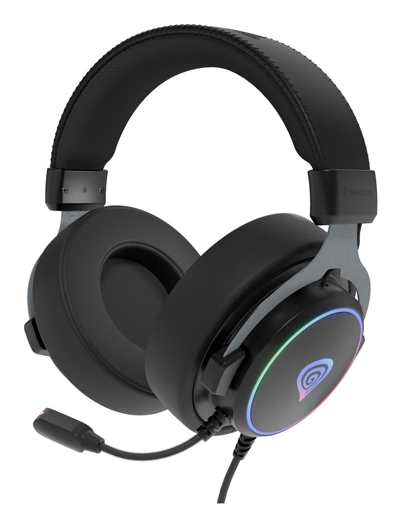 GENESIS Neon 764 Headset Bedraad Hoofdband Gamen USB Type-A Zwart