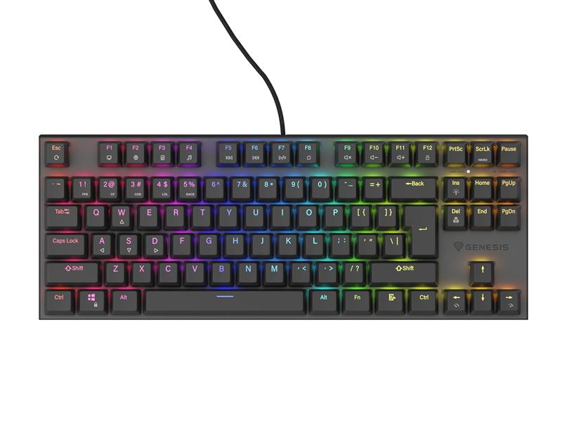 GENESIS Thor 303 TKL toetsenbord Gamen USB QWERTY US International Zwart