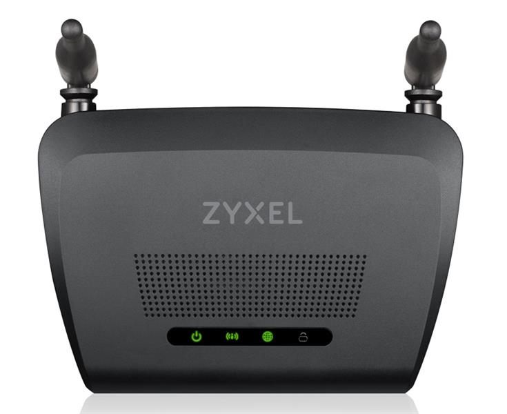 Zyxel NBG-418N v2 draadloze router Single-band (2.4 GHz) Fast Ethernet Zwart
