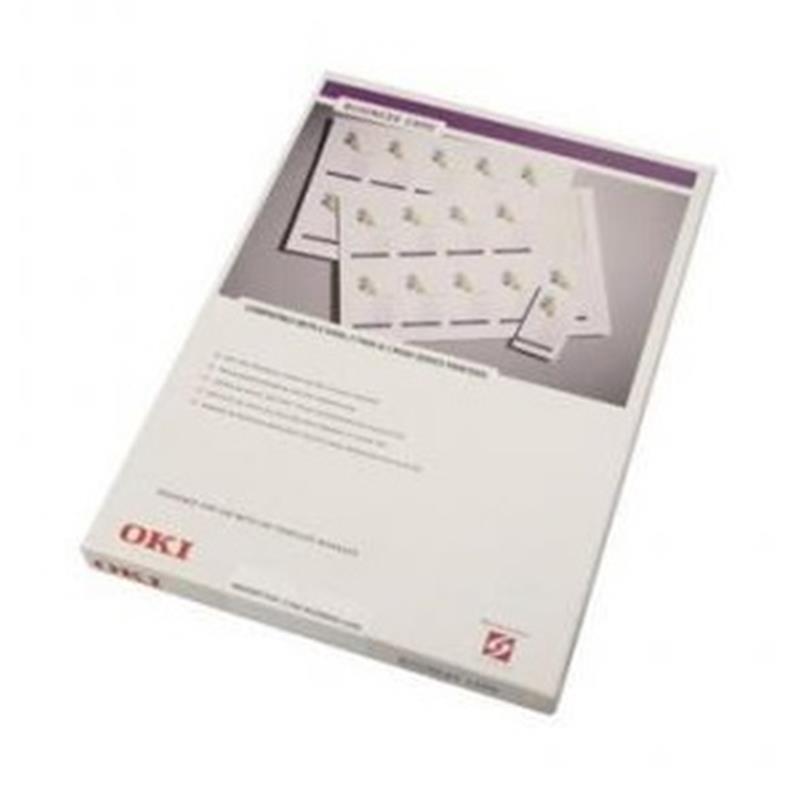 OKI Business Cards visitekaartje Laser/Inkjet Wit
