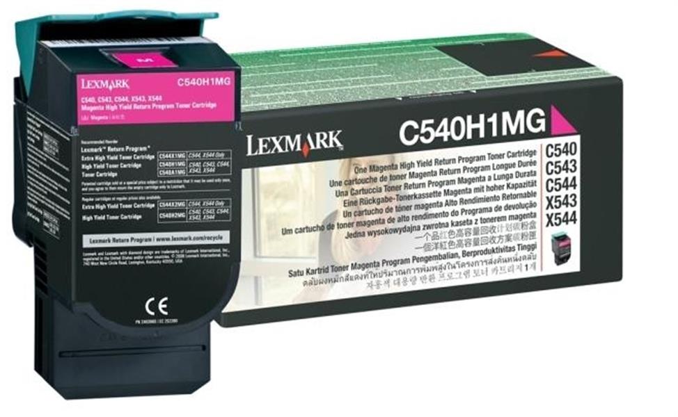 Lexmark C54x, X54x 2K magenta retourprogr. tonercartr.