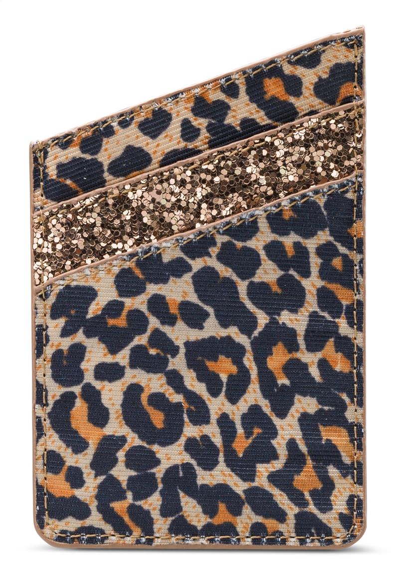 My Style Universal Sticky Card Pocket Gold Leopard