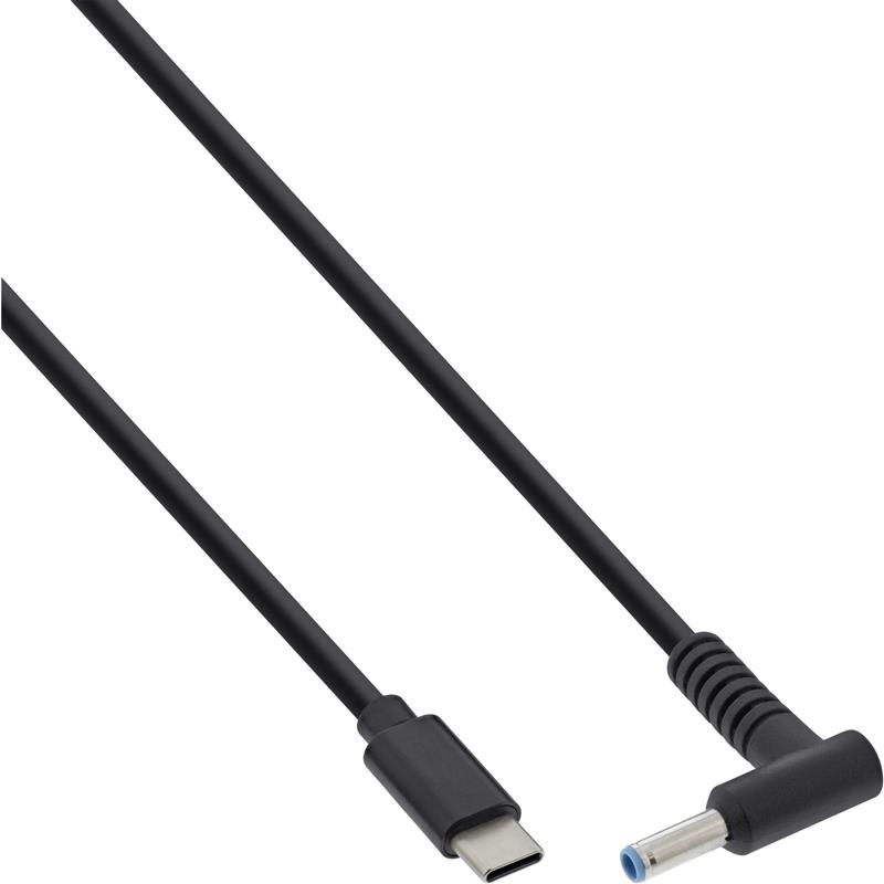 InLine USB Type-C to HP Notebook round small charging cable 2m