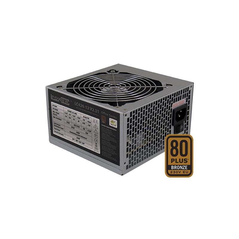 LC-Power power supply LC420-12 V2 31 Office series 350W 120mm fan Efficiency up to 89 48% PLUS BRONZE 230V