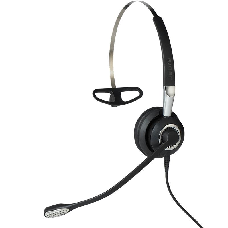Jabra Biz 2400 II QD Mono NC 3-in-1 Wideband Balanced Headset Bedraad Neckband, oorhaak, Hoofdband Kantoor/callcenter Zwart, Zilver
