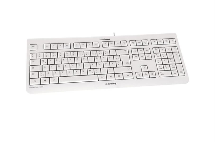 CHERRY KC 1000 toetsenbord USB AZERTY Belgisch Grijs