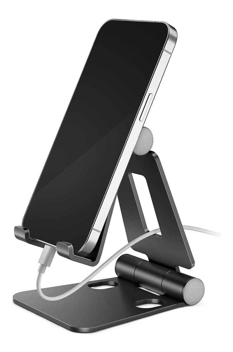 Mobilize Foldable Aluminium Phone Holder Black