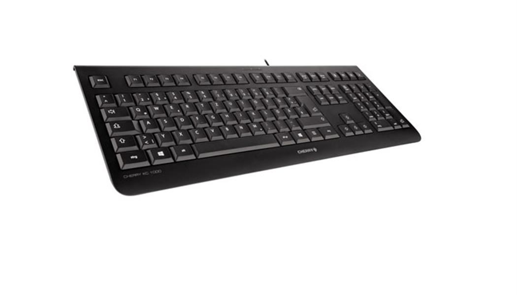 CHERRY KC 1000 toetsenbord USB QWERTZ Italiaans Zwart