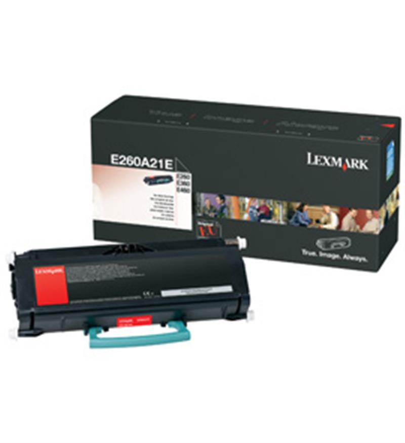 Lexmark E260, E360, E46x 3,5K tonercartridge