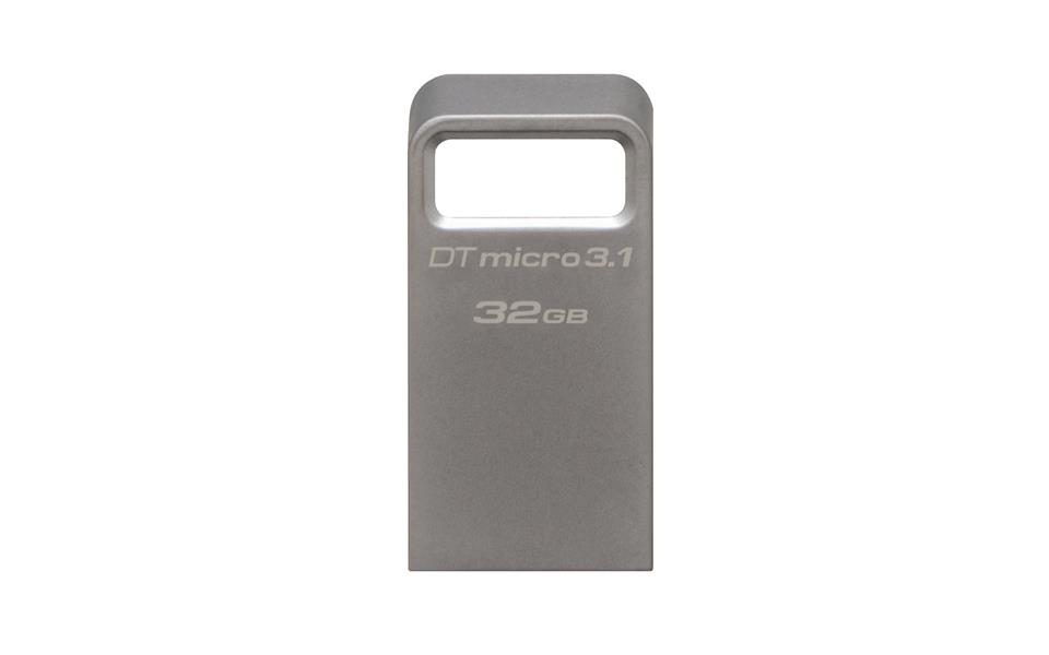 Kingston Technology DataTraveler Micro 3.1 32GB USB flash drive USB Type-A 3.2 Gen 1 (3.1 Gen 1) Metallic