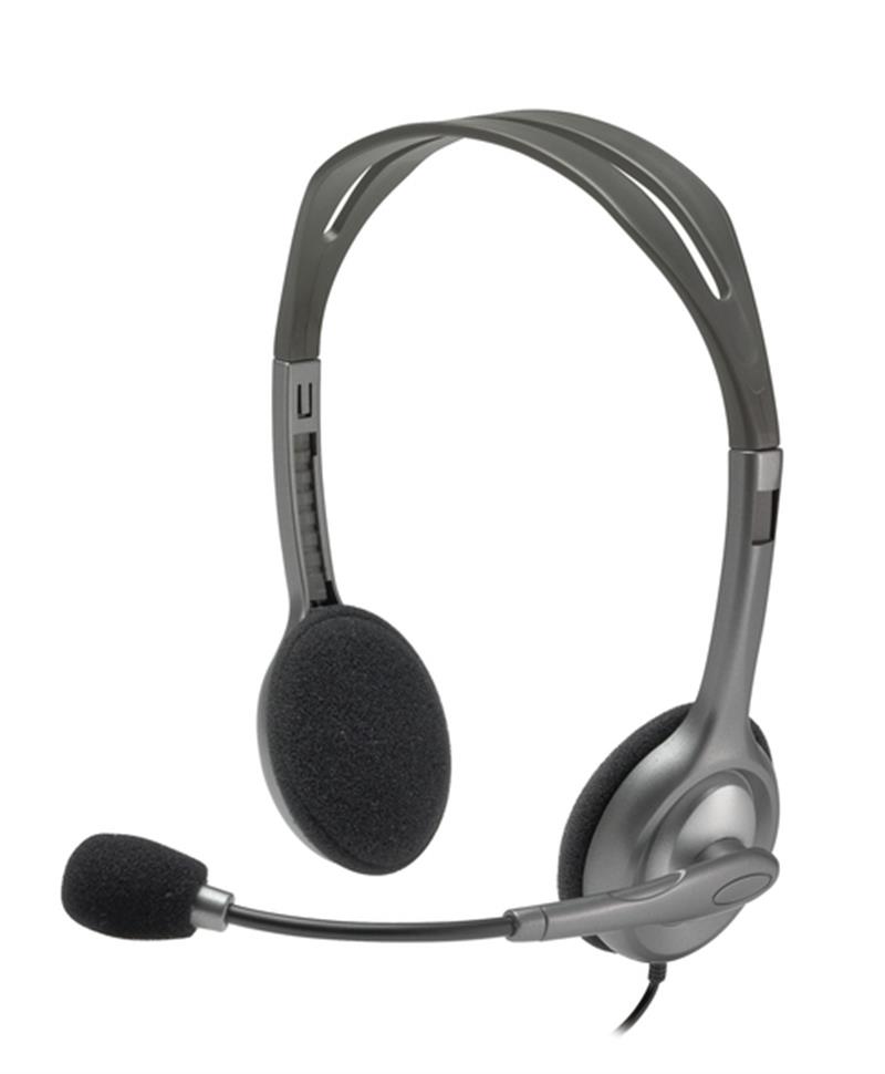 Logitech H111 hoofdtelefoon Hoofdband Stereofonisch Grijs