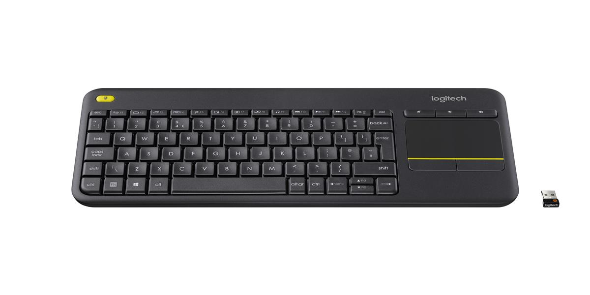 Logitech K400 Plus toetsenbord RF Draadloos AZERTY Belgisch Zwart