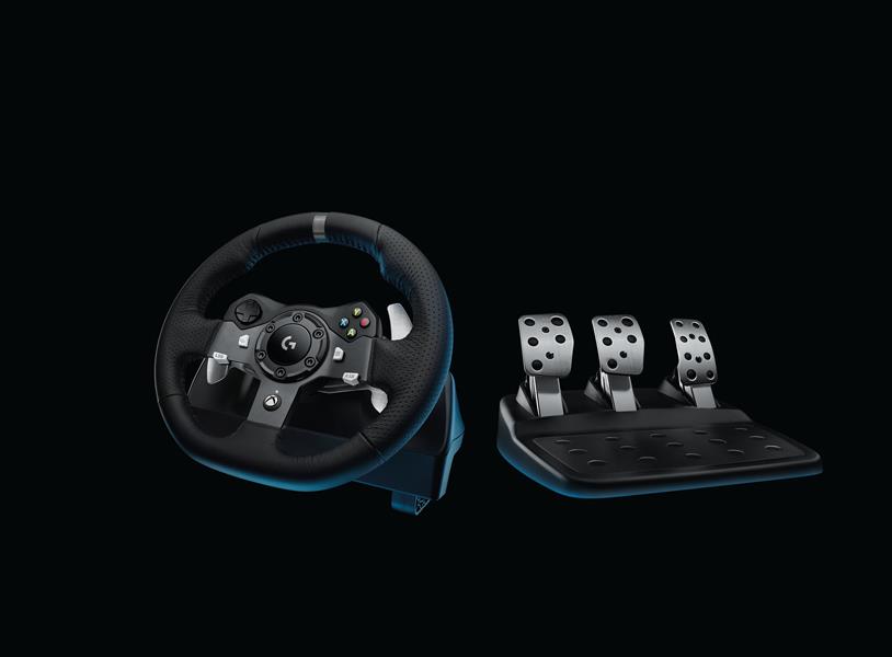 Logitech G920 Stuurwiel + pedalen PC,Xbox One Analoog/digitaal USB 2.0 Zwart