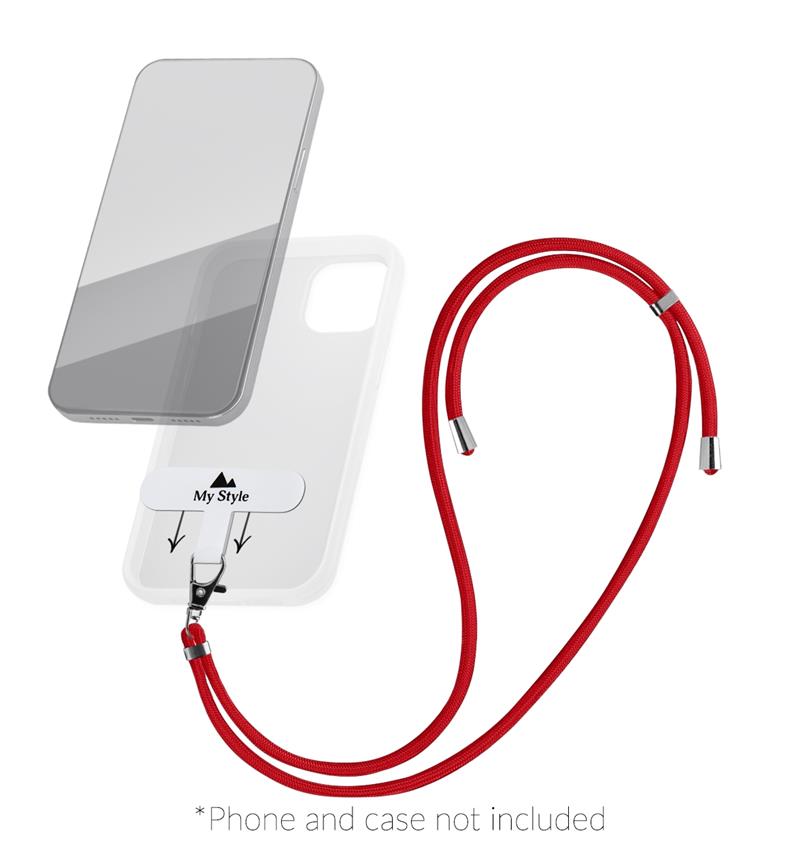 My Style Smartphone Lanyard Red