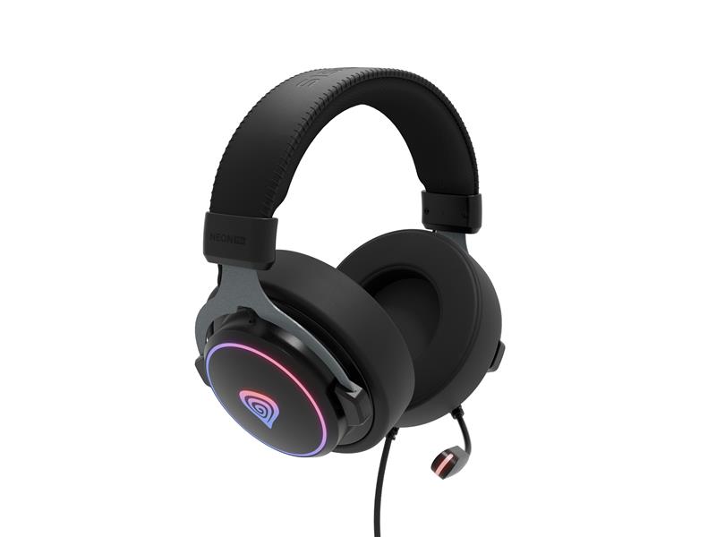 GENESIS Neon 764 Headset Bedraad Hoofdband Gamen USB Type-A Zwart