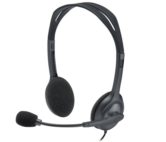 Logitech H111 hoofdtelefoon Hoofdband Stereofonisch Grijs