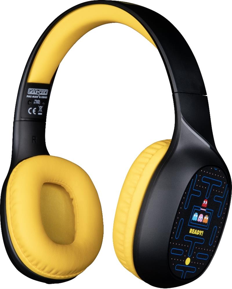 Konix 82541120664 hoofdtelefoon/headset Bedraad en draadloos Hoofdband Oproepen/muziek Bluetooth Zwart, Geel