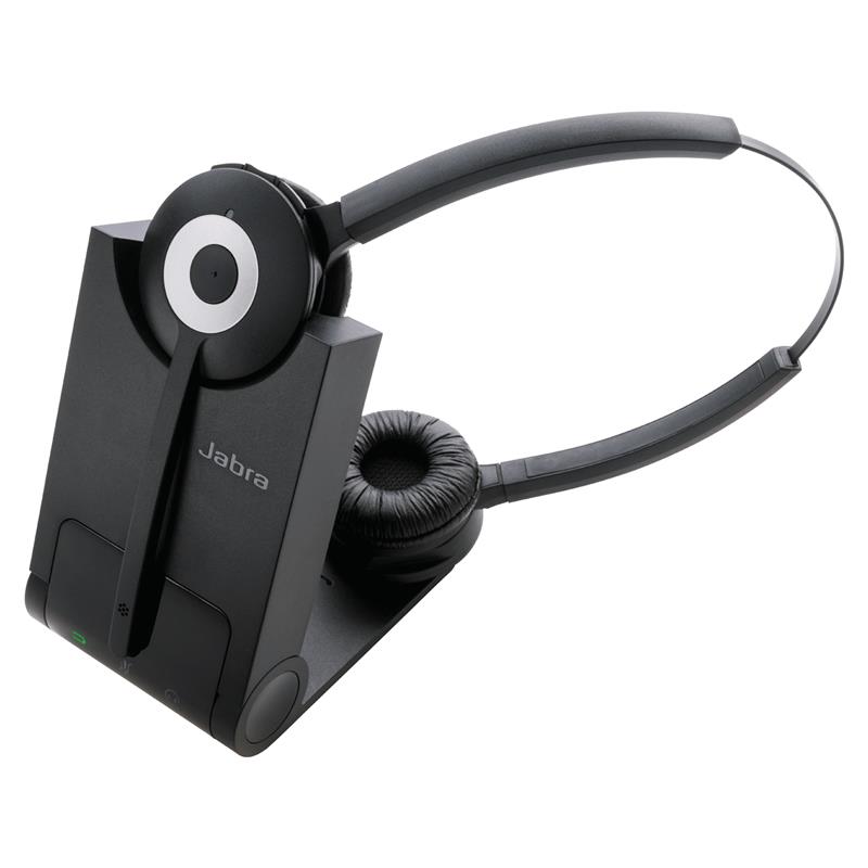 Jabra PRO 930 Duo Headset Draadloos Hoofdband Kantoor/callcenter Zwart