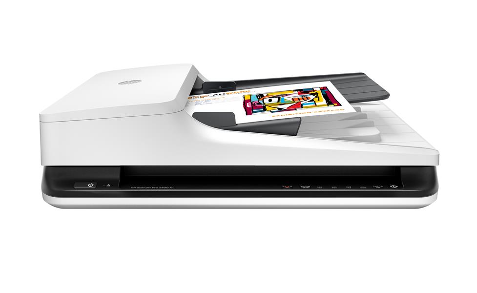 HP Scanjet Pro 2500 f1 1200 x 1200 DPI Flatbed-/ADF-scanner Zwart, Wit A4
