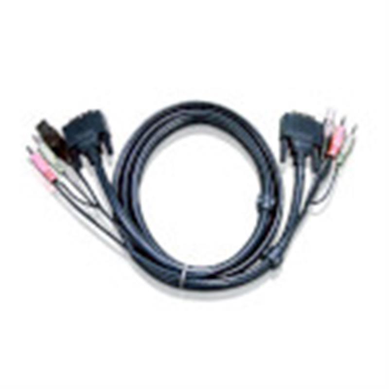 Aten 1.8M USB DVI-D Enkelvoudige Link KVM Kabel