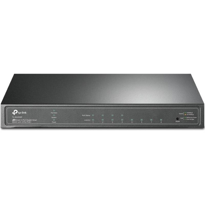 TP-LINK TL-SG2008P netwerk-switch Managed Gigabit Ethernet (10/100/1000) Power over Ethernet (PoE)