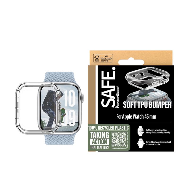 PanzerGlass SAFE by PG Scrn TPU Bump TP Watch 45mm Transparant