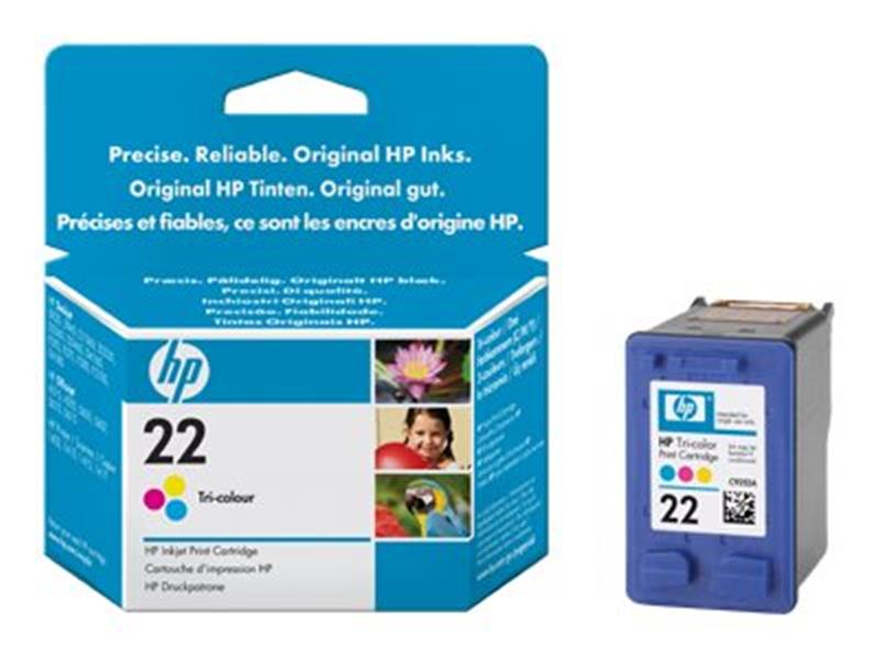 HP 22 Origineel Cyaan, Magenta, Geel 1 stuk(s)