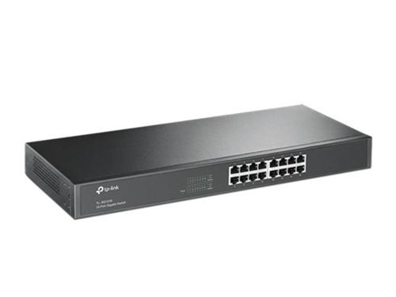 TP-LINK TL-SG1016 Managed L2 Gigabit Ethernet (10/100/1000) Zwart