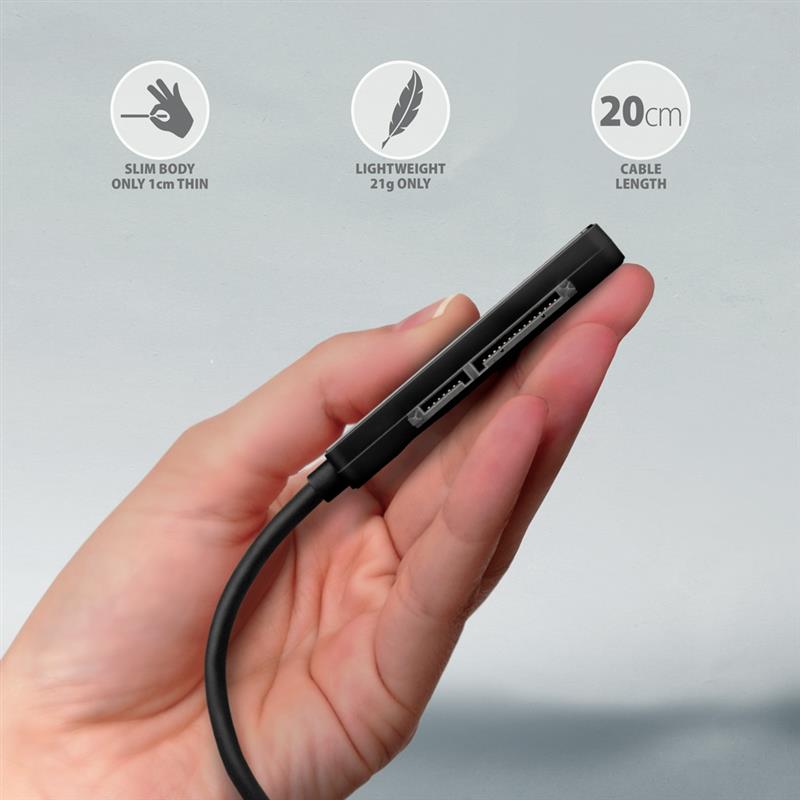 Axagon ADSA-FP2C USB-C 5Gbps - SATA 6G, 2.5 SSD/HDD SLIM adapter - Adapter - Digital/Daten interfacekaart/-adapter USB Type-C