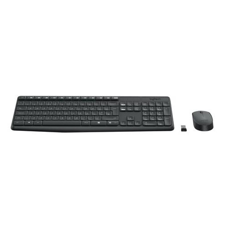 Logitech MK235 toetsenbord RF Draadloos QWERTZ Zwitsers Zwart