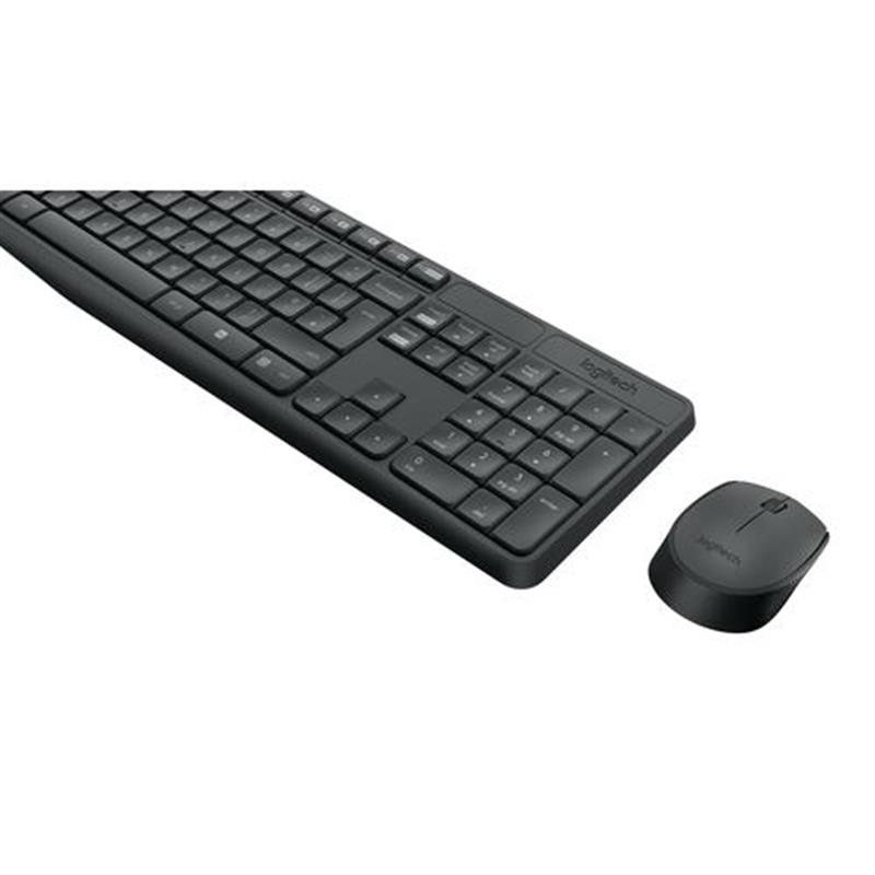 Logitech MK235 toetsenbord RF Draadloos QWERTZ Zwitsers Zwart