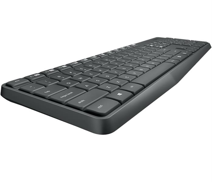 Logitech MK235 toetsenbord Inclusief muis RF Draadloos Hongaars Grijs