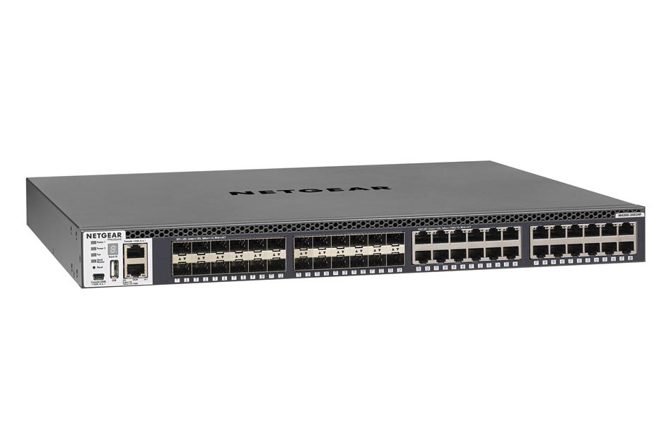Netgear M4300-24X24F Managed L2/L3/L4 10G Ethernet (100/1000/10000) Zwart 1U