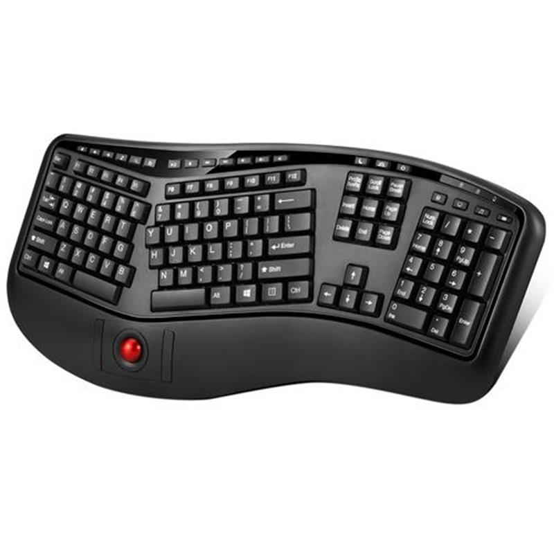 Adesso Tru-Form 3500 toetsenbord RF Draadloos QWERTY Amerikaans Engels Zwart