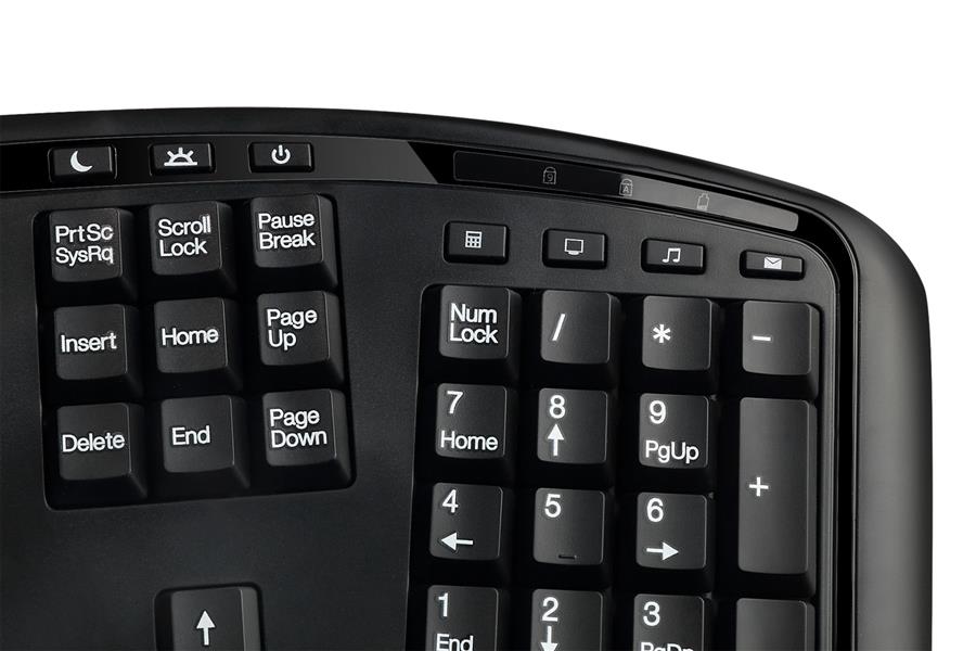Adesso Tru-Form 3500 toetsenbord RF Draadloos QWERTY Amerikaans Engels Zwart
