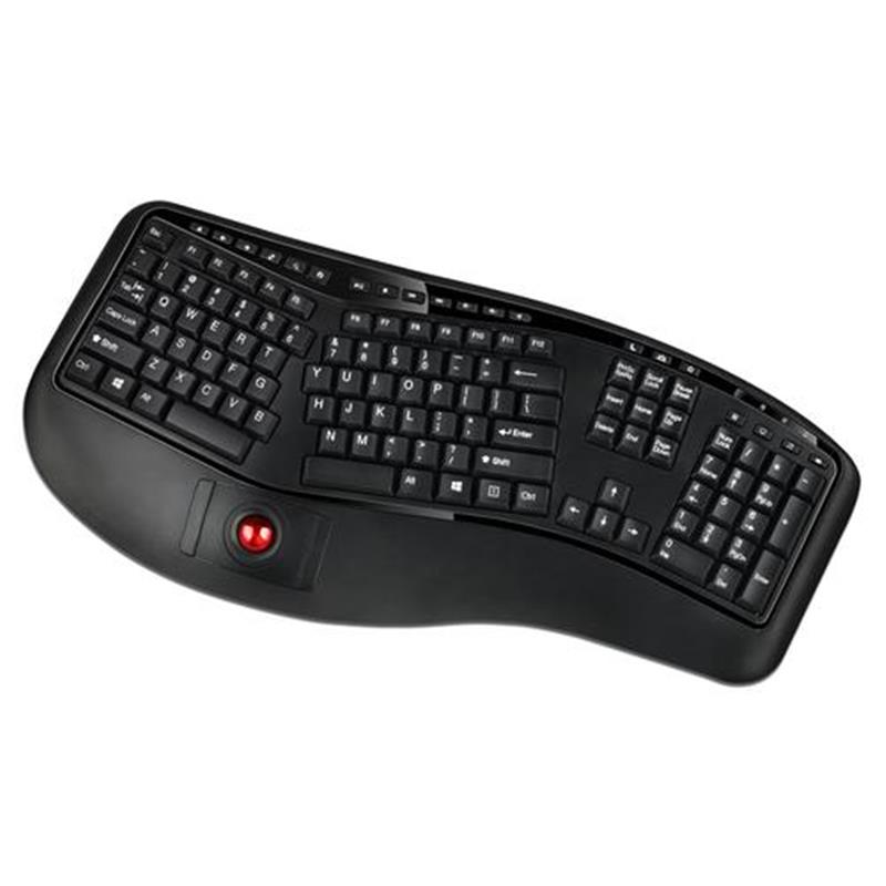 Adesso Tru-Form 3500 toetsenbord RF Draadloos QWERTY Amerikaans Engels Zwart