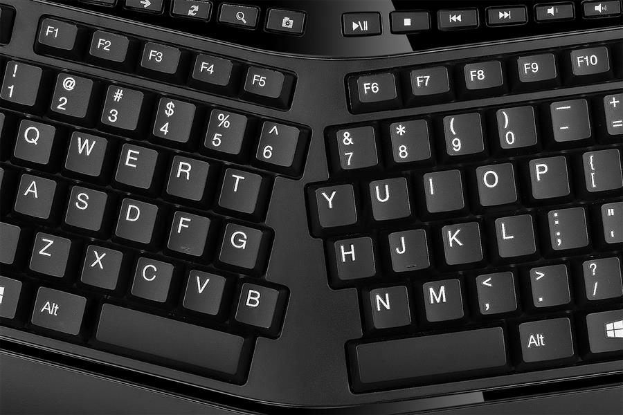 Adesso Tru-Form 3500 toetsenbord RF Draadloos QWERTY Amerikaans Engels Zwart